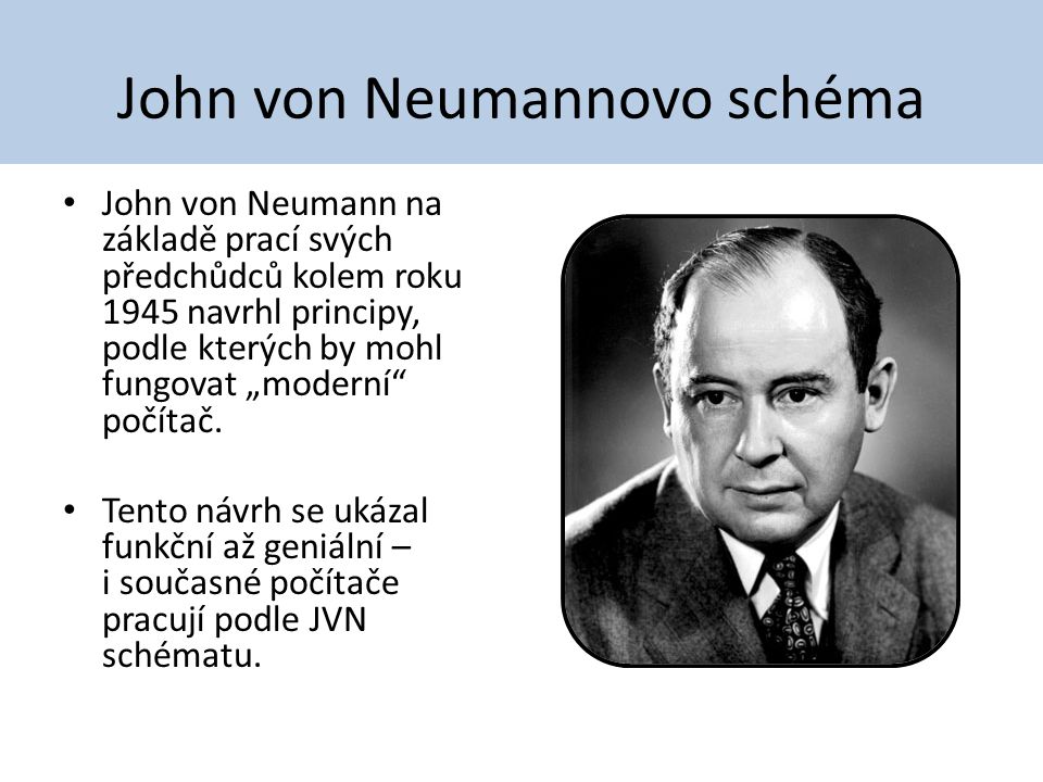 John von Neumannovo schéma