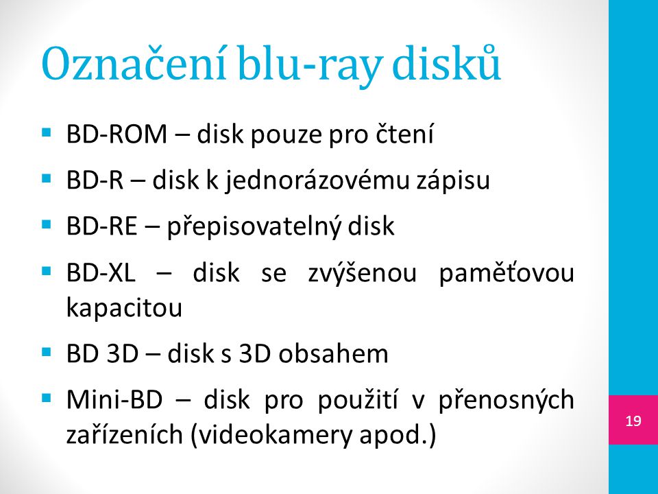 Označení blu-ray disků