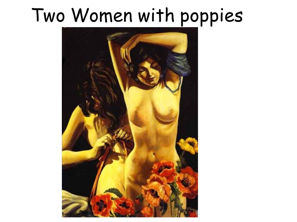 Two Women with poppies