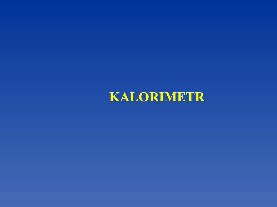KALORIMETR