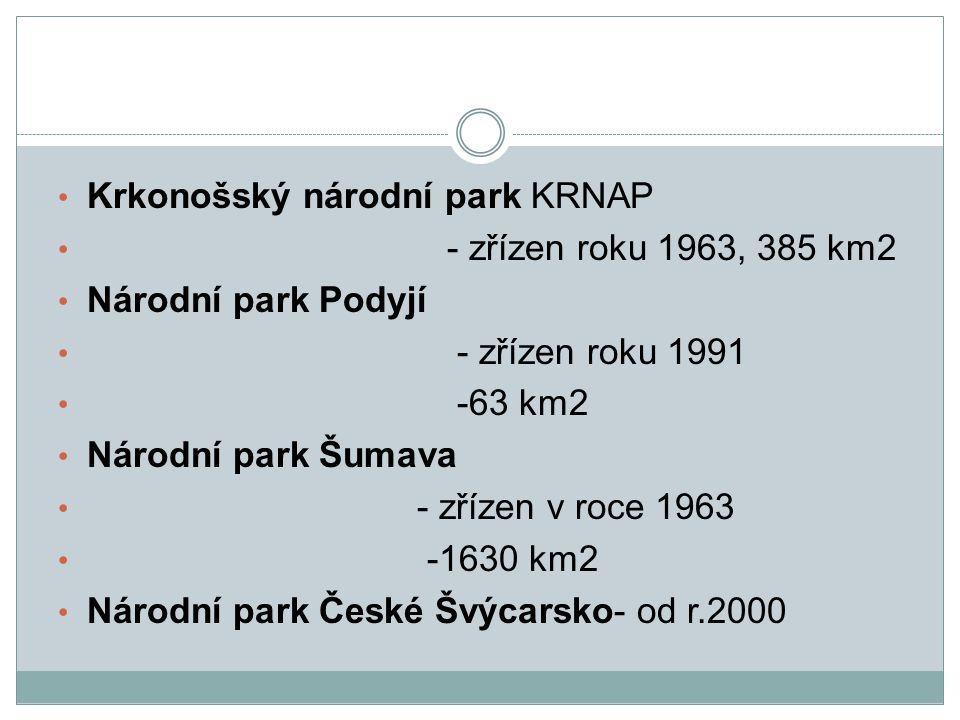 Krkonošský národní park KRNAP