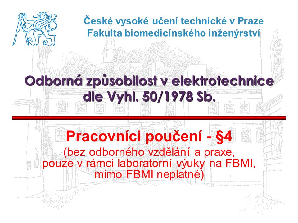 Odborná způsobilost v elektrotechnice dle Vyhl. 50/1978 Sb.