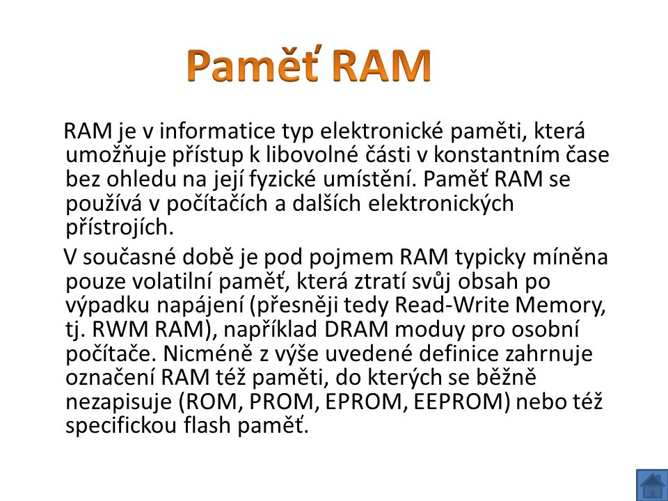 Paměť RAM