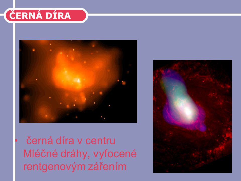 černá díra v centru Mléčné dráhy, vyfocené rentgenovým zářením