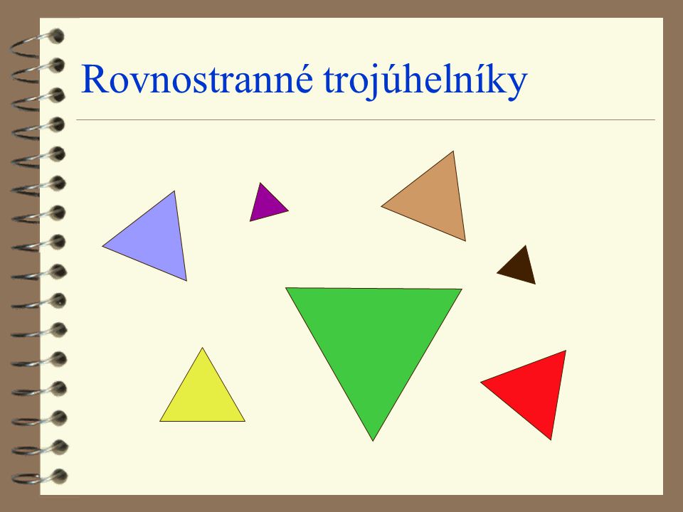 Rovnostranné trojúhelníky