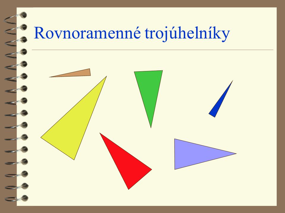Rovnoramenné trojúhelníky