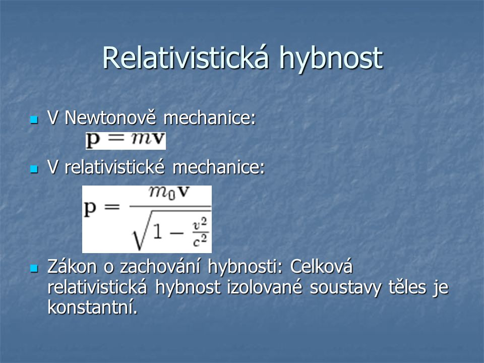 Relativistická hybnost