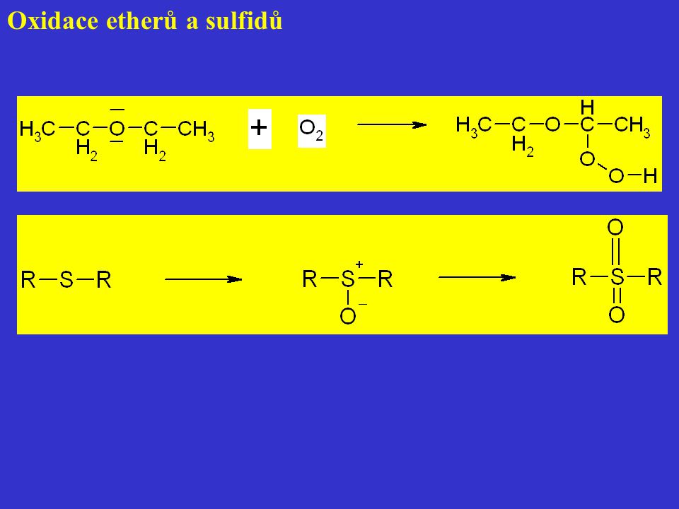 Oxidace etherů a sulfidů