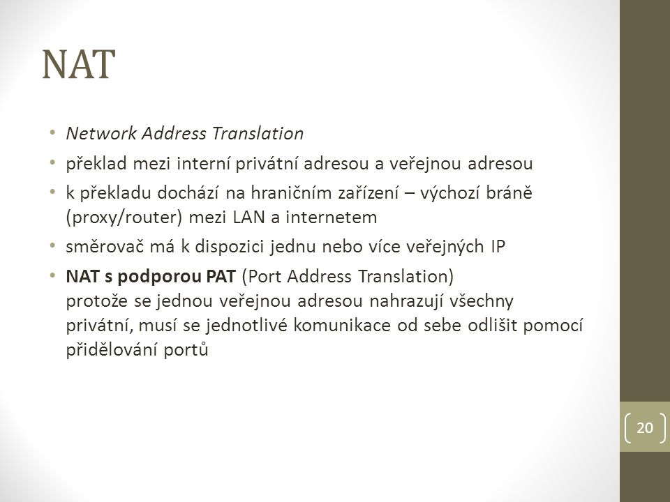 NAT Network Address Translation