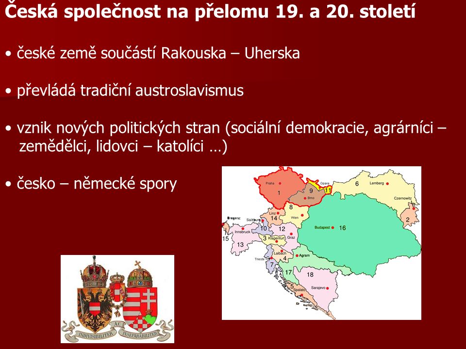 Česká společnost na přelomu 19. a 20. století