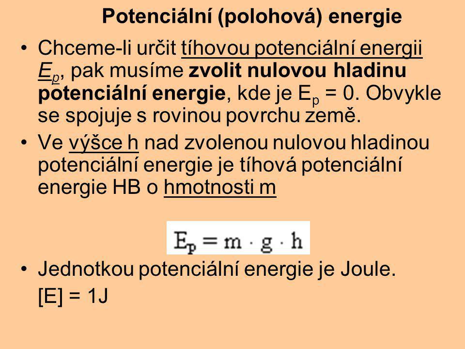 Potenciální (polohová) energie