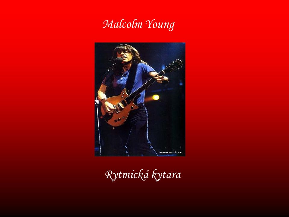 Malcolm Young Rytmická kytara
