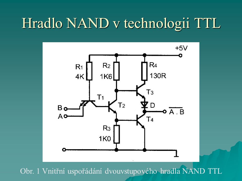 Hradlo NAND v technologii TTL