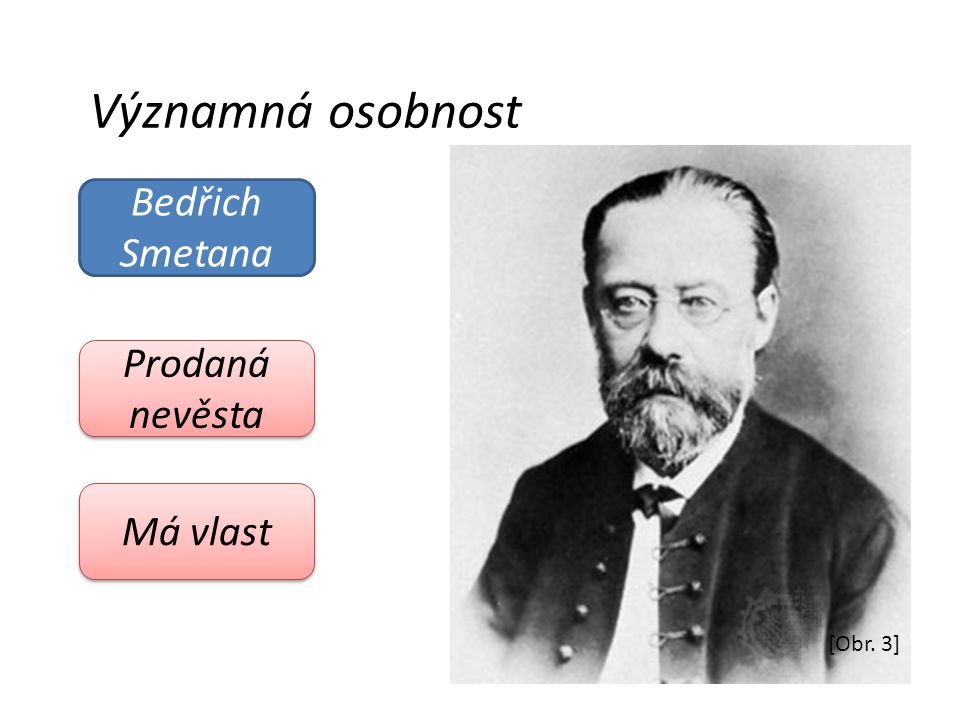 Významná osobnost Bedřich Smetana Prodaná nevěsta Má vlast [Obr. 3]