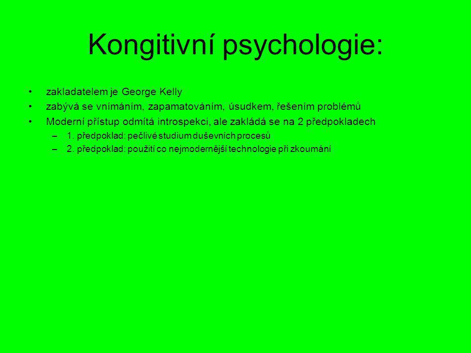 Kongitivní psychologie: