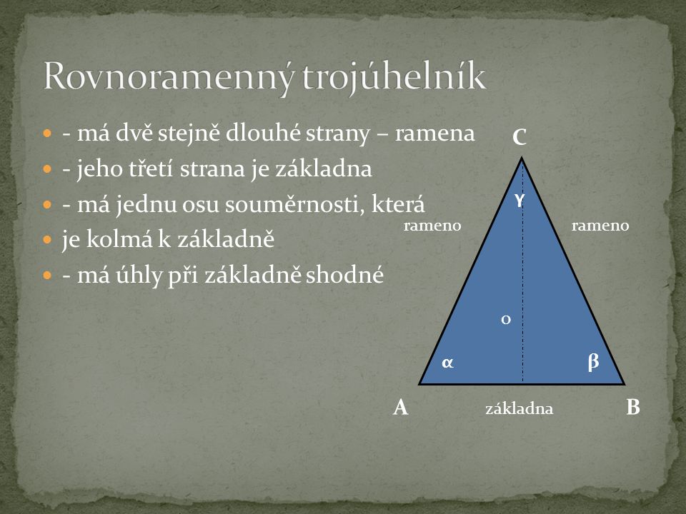 Rovnoramenný trojúhelník
