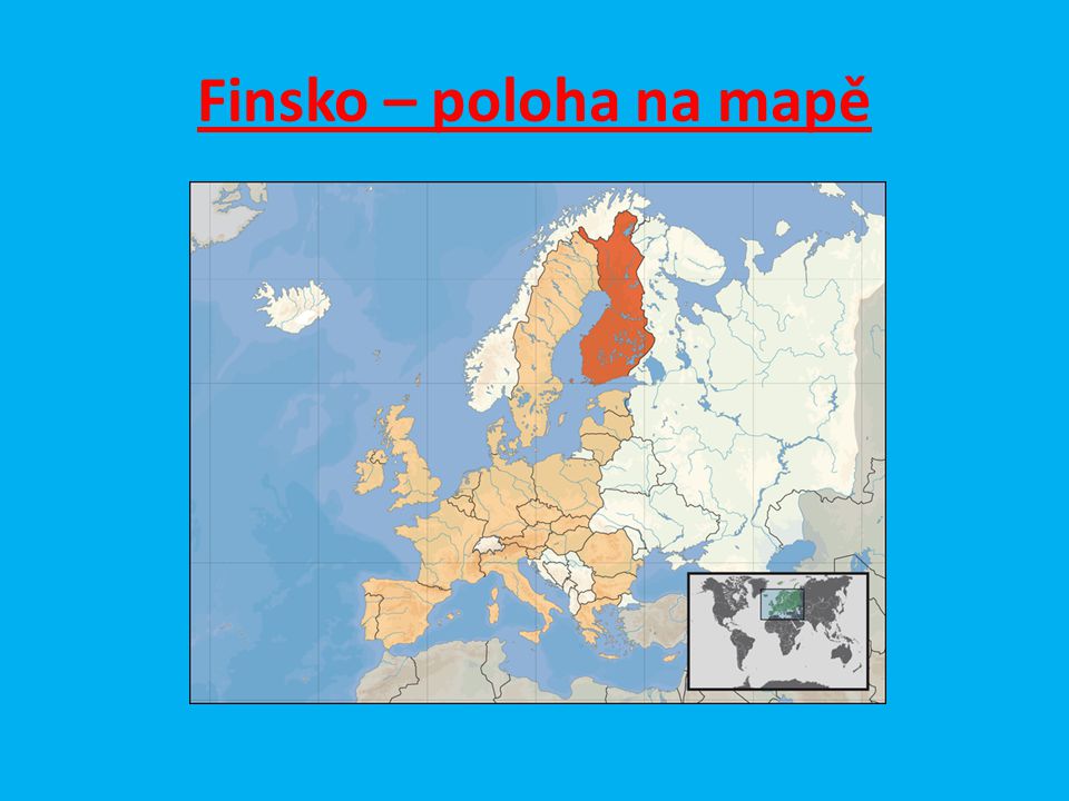 Finsko – poloha na mapě