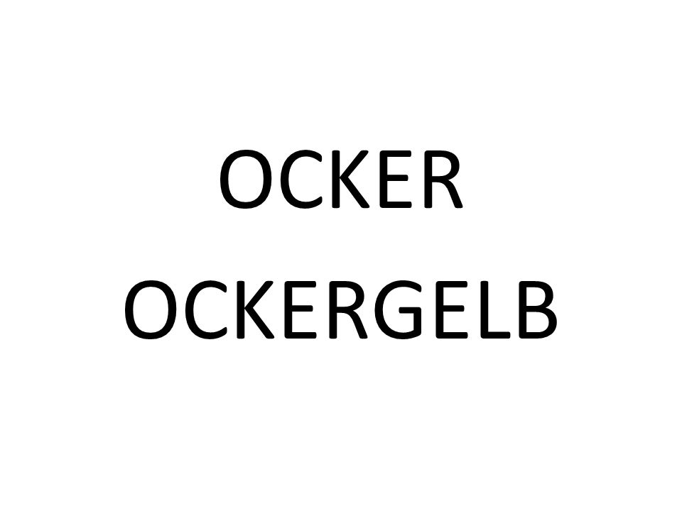 OCKER OCKERGELB