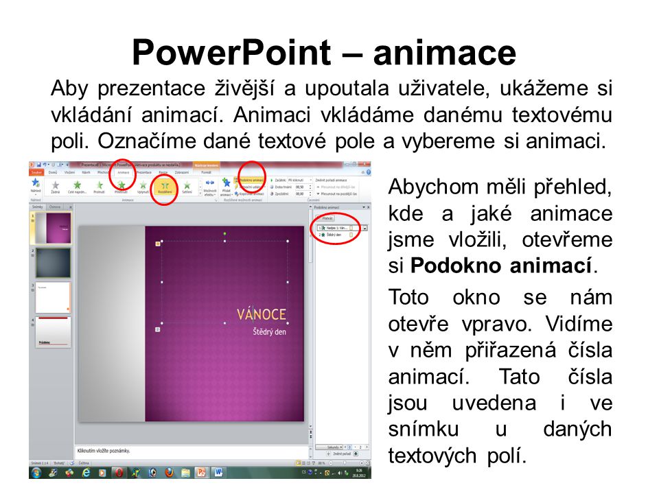 PowerPoint – animace