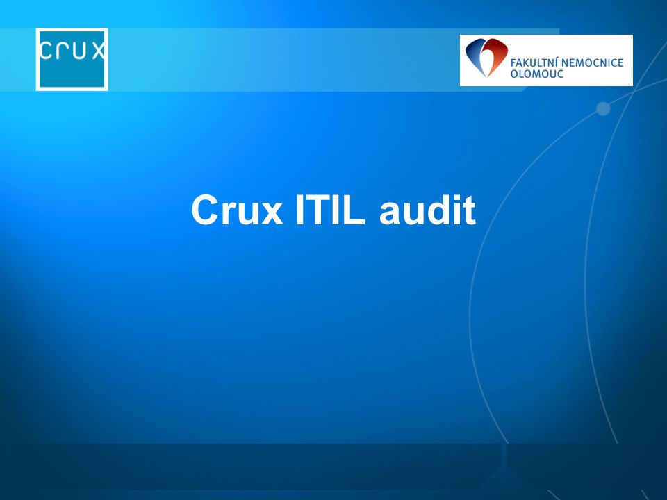 Crux ITIL audit