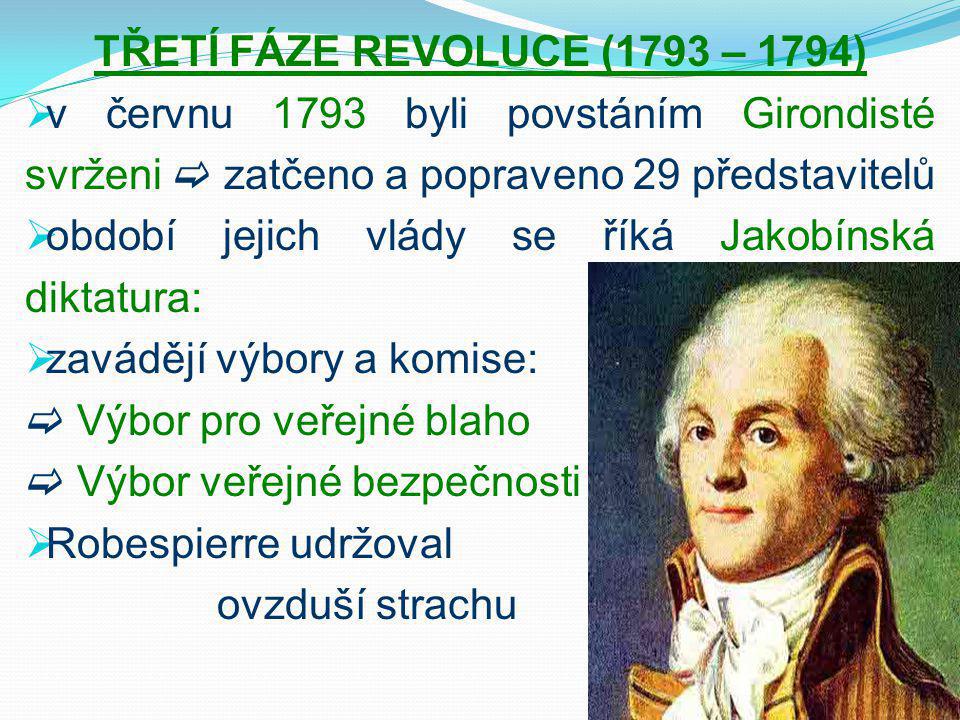 TŘETÍ FÁZE REVOLUCE (1793 – 1794)
