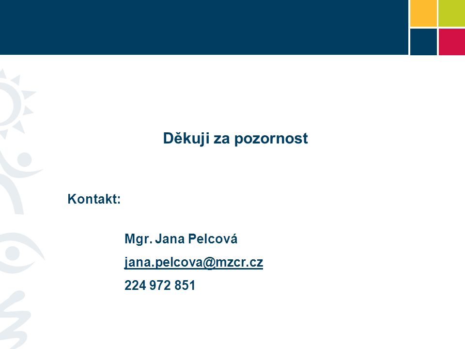 Děkuji za pozornost Kontakt: Mgr. Jana Pelcová