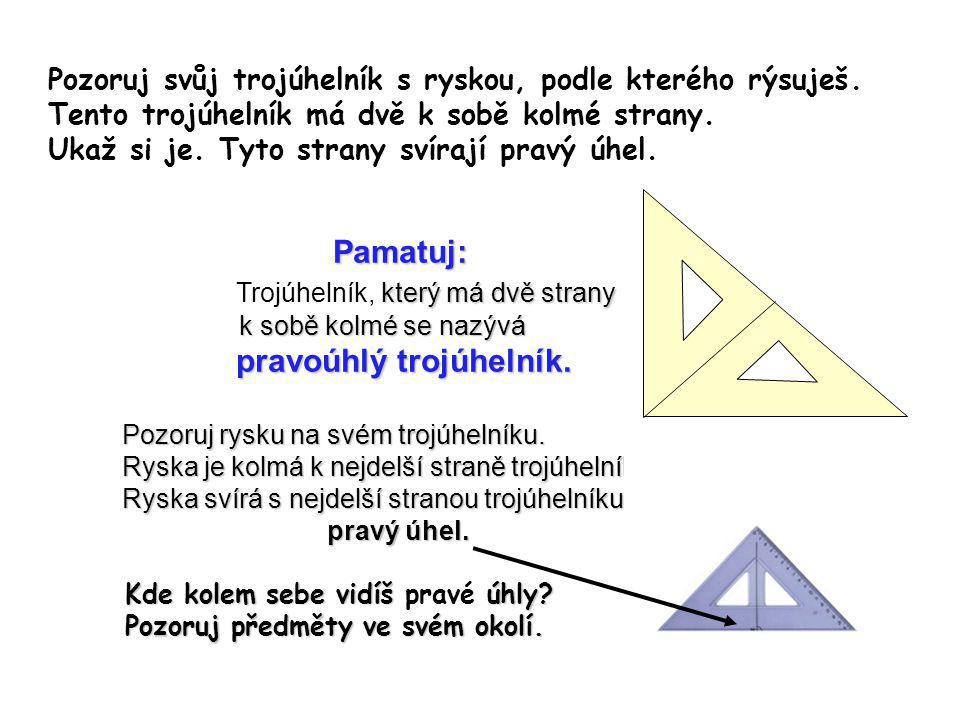 Trojúhelník, který má dvě strany pravoúhlý trojúhelník.