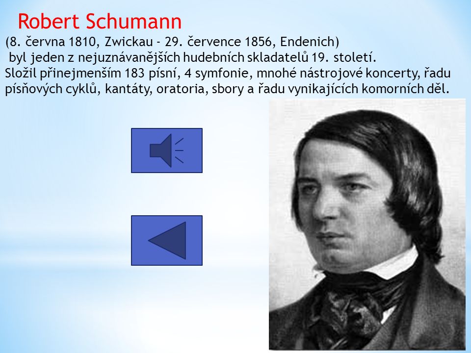 Robert Schumann (8. června 1810, Zwickau - 29