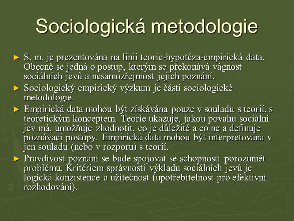 Sociologická metodologie