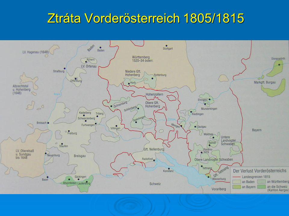 Ztráta Vorderösterreich 1805/1815