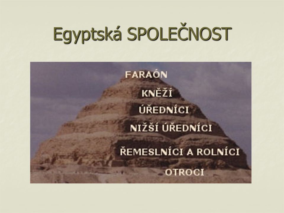 Egyptská SPOLEČNOST