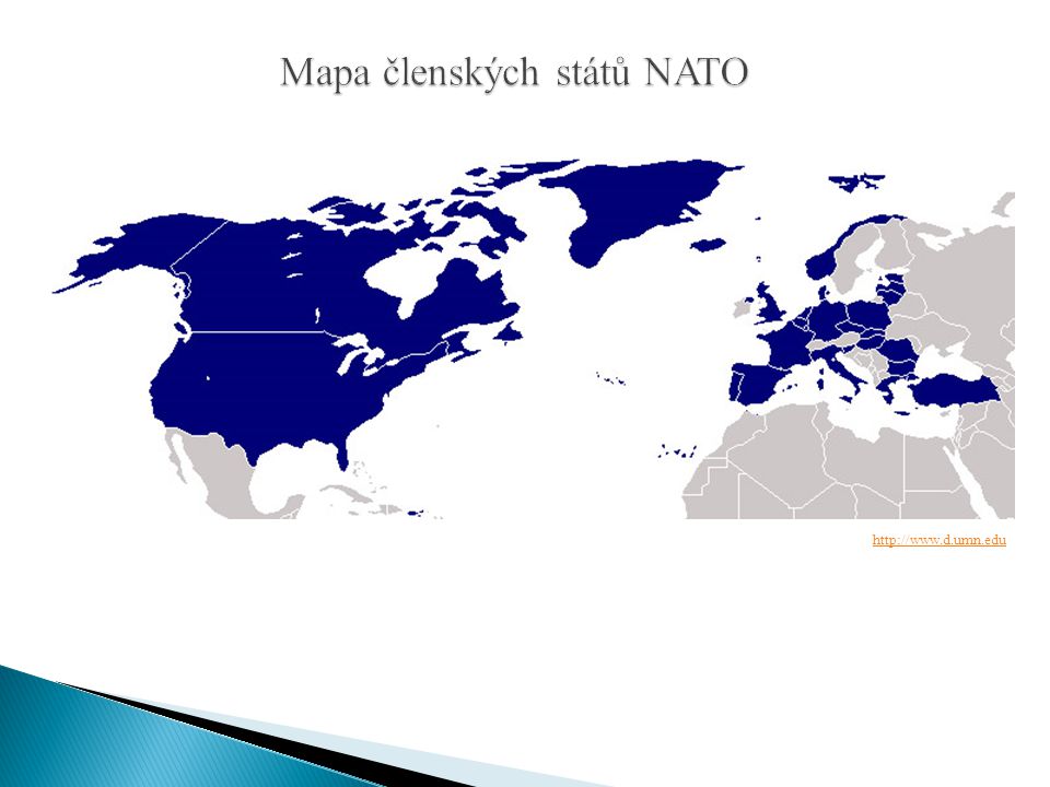 Mapa členských států NATO