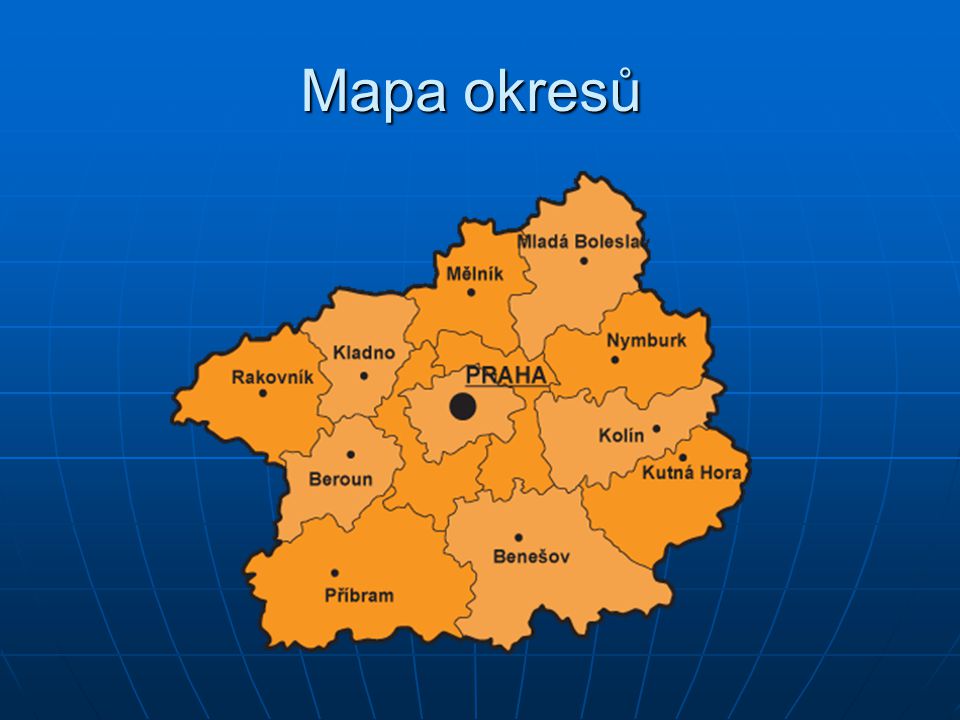 Mapa okresů