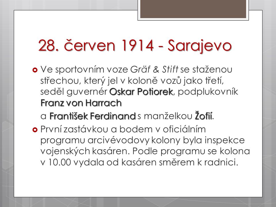 28. červen Sarajevo