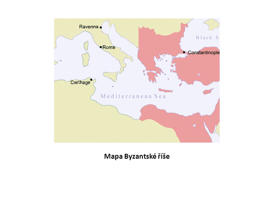 Mapa Byzantské říše