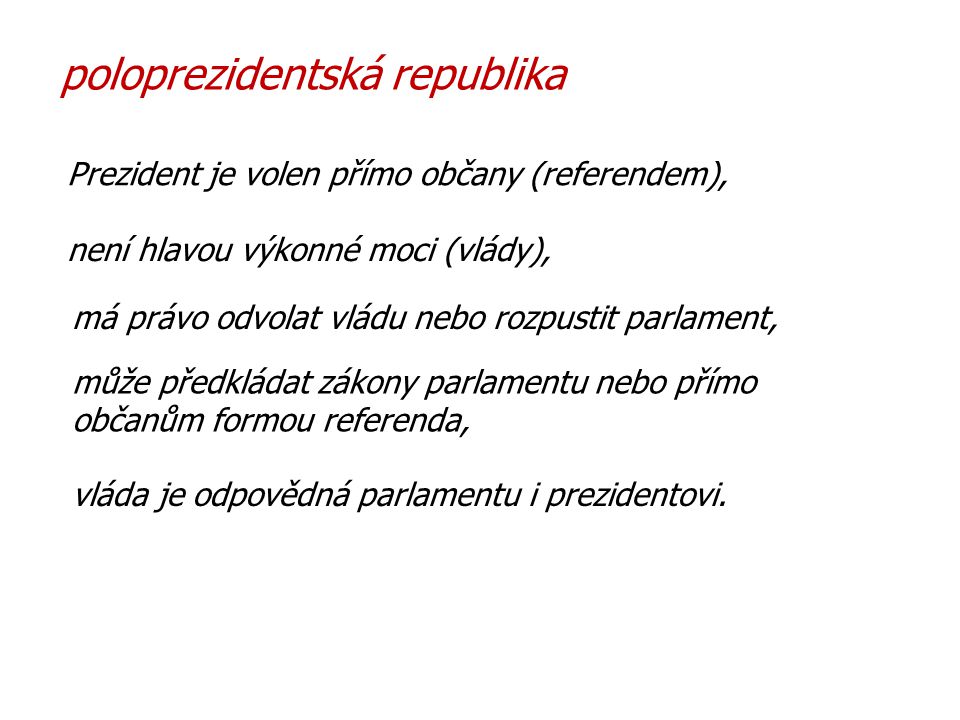 poloprezidentská republika