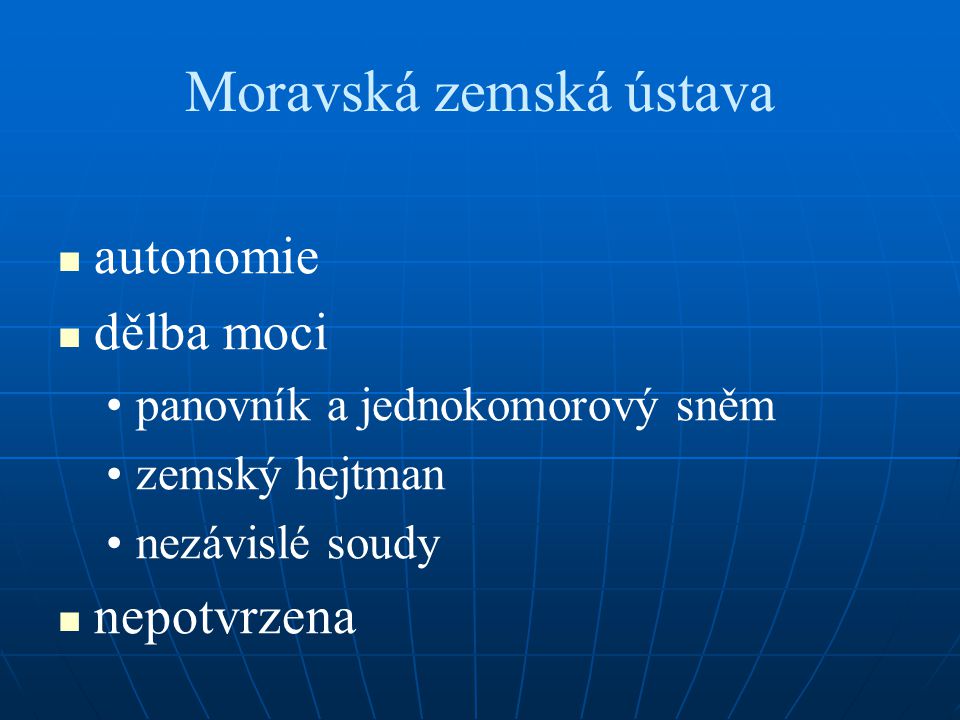 Moravská zemská ústava