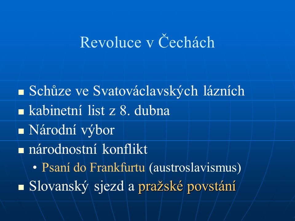 Revoluce v Čechách Schůze ve Svatováclavských lázních