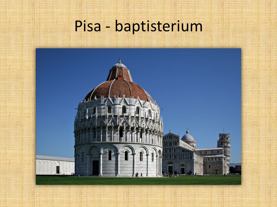 Pisa - baptisterium