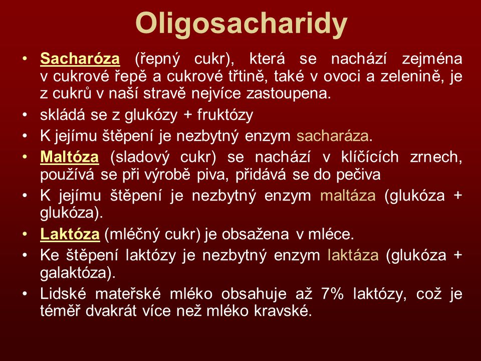 Oligosacharidy