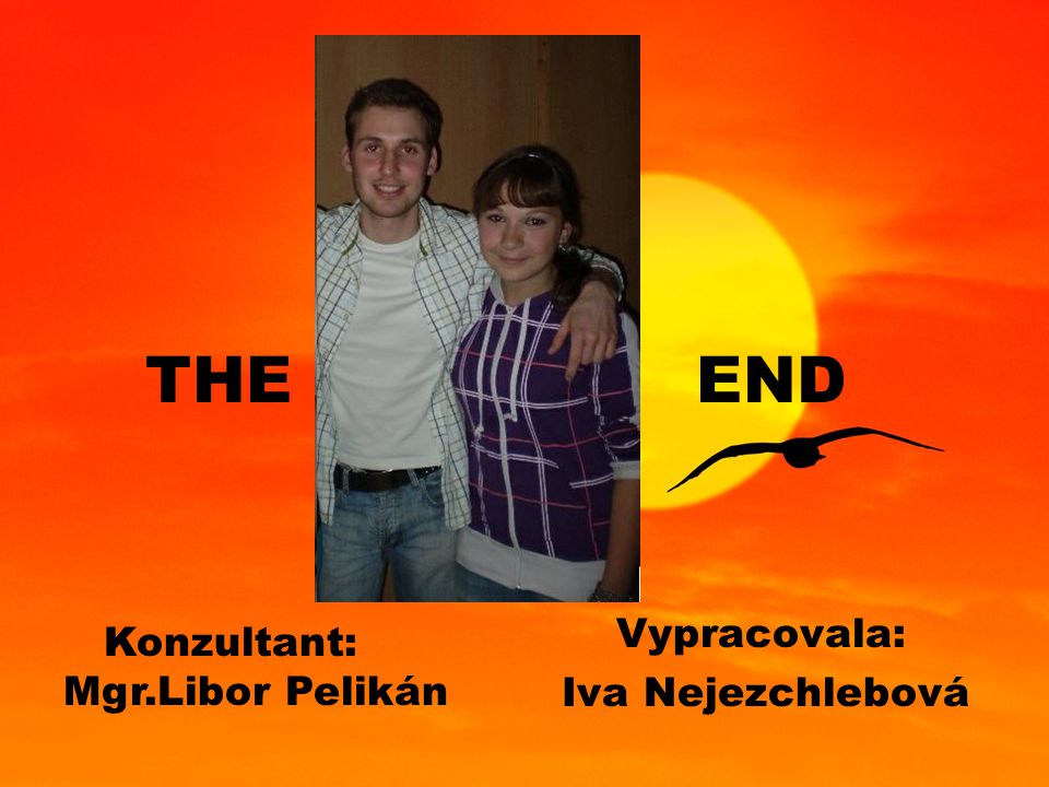 THE END Vypracovala: Iva Nejezchlebová Konzultant: Mgr.Libor Pelikán