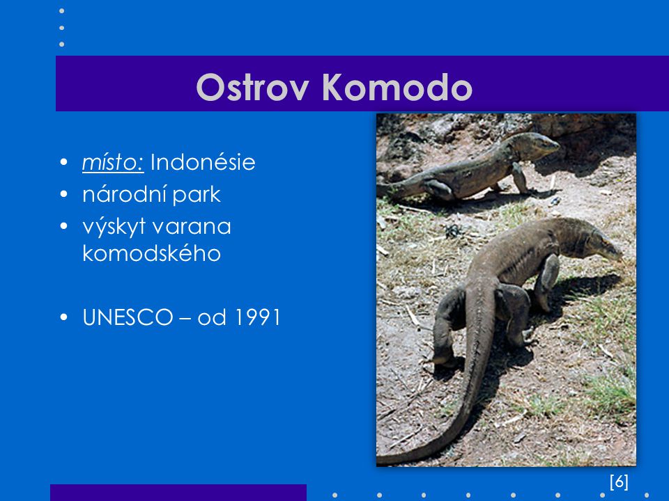 Ostrov Komodo místo: Indonésie národní park výskyt varana komodského
