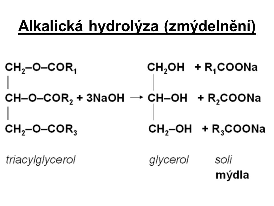 Alkalická hydrolýza (zmýdelnění)