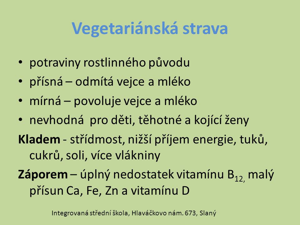 Vegetariánská strava potraviny rostlinného původu