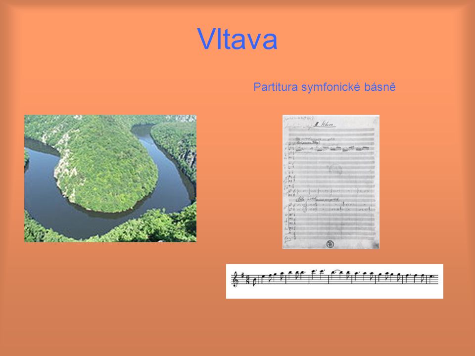 Vltava Partitura symfonické básně