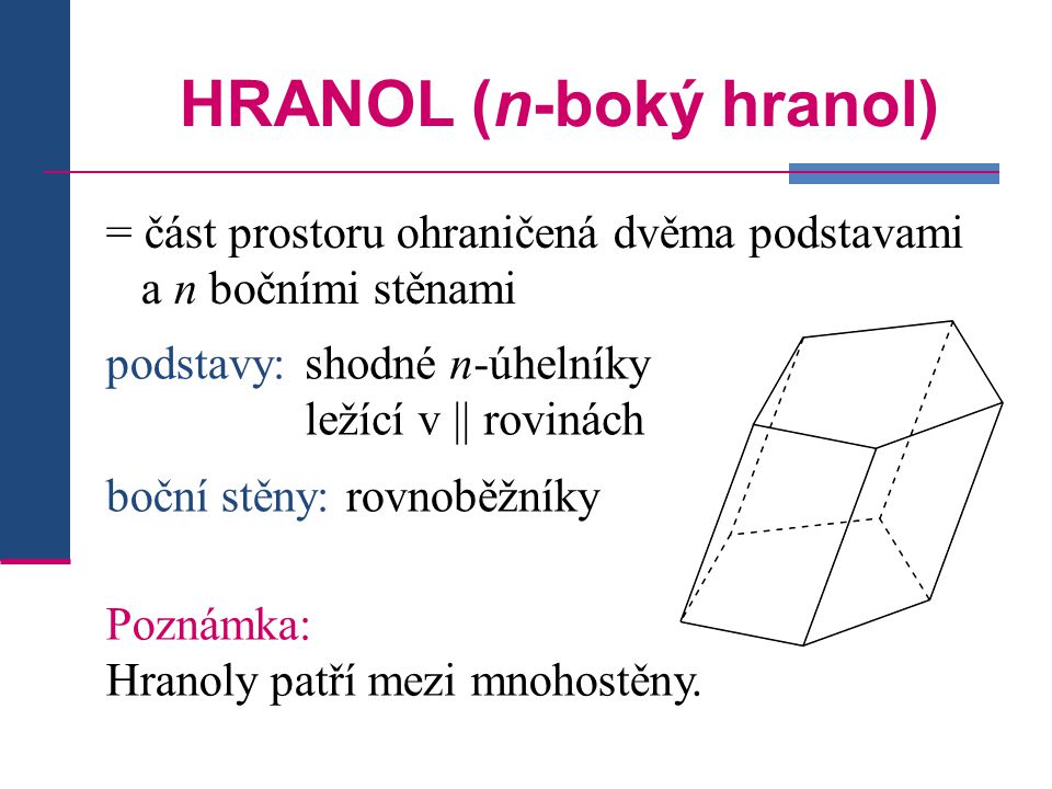 HRANOL (n-boký hranol)