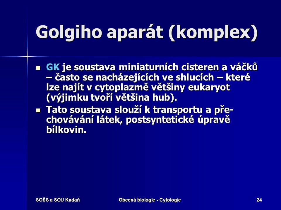 Golgiho aparát (komplex)