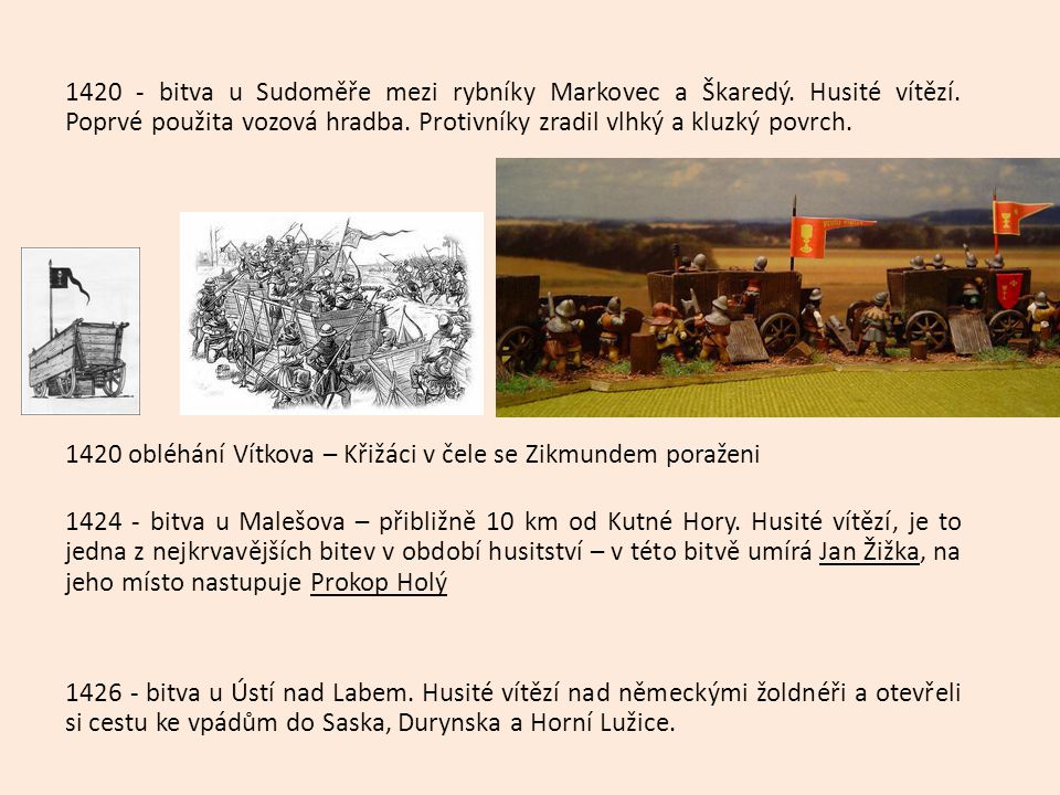 bitva u Sudoměře mezi rybníky Markovec a Škaredý. Husité vítězí