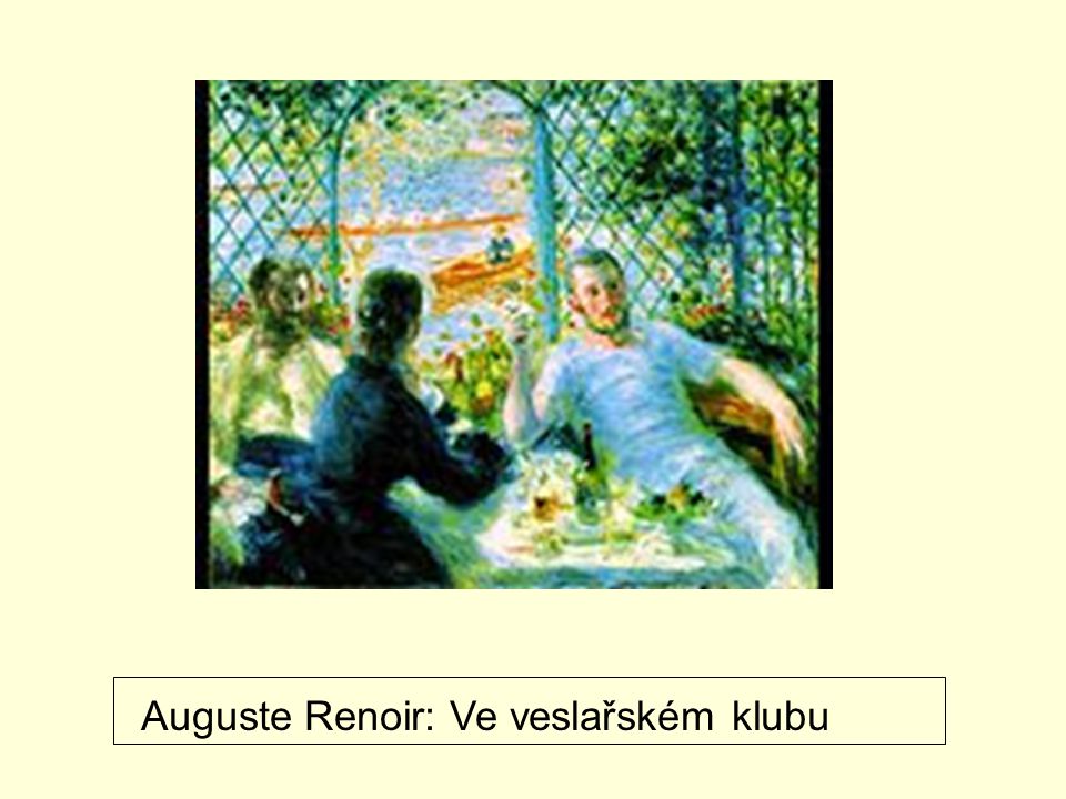 Auguste Renoir: Ve veslařském klubu