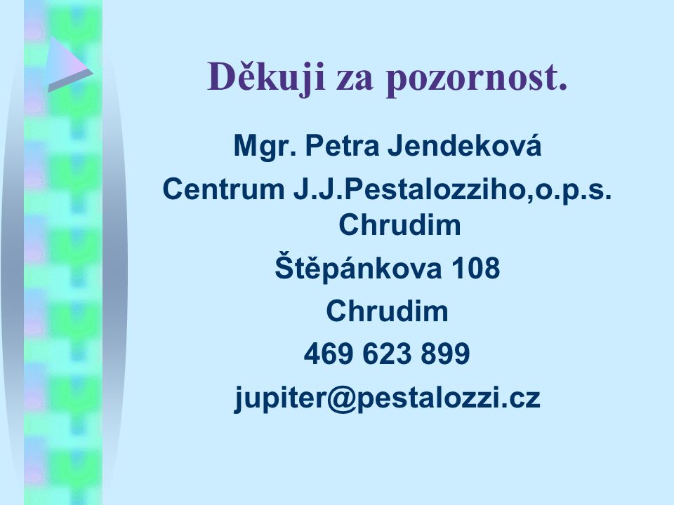 Centrum J.J.Pestalozziho,o.p.s. Chrudim